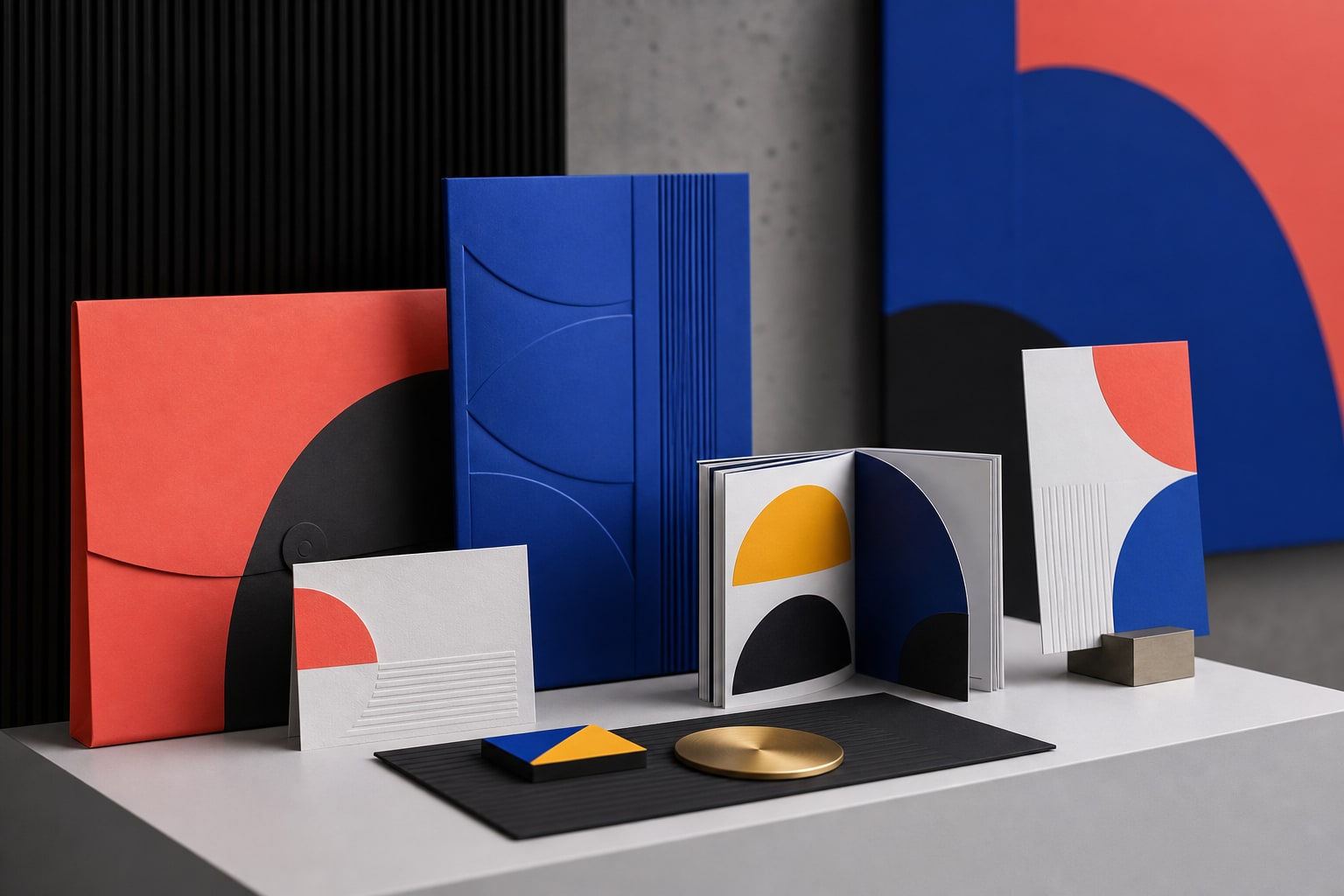 Modern brand identity presentation
